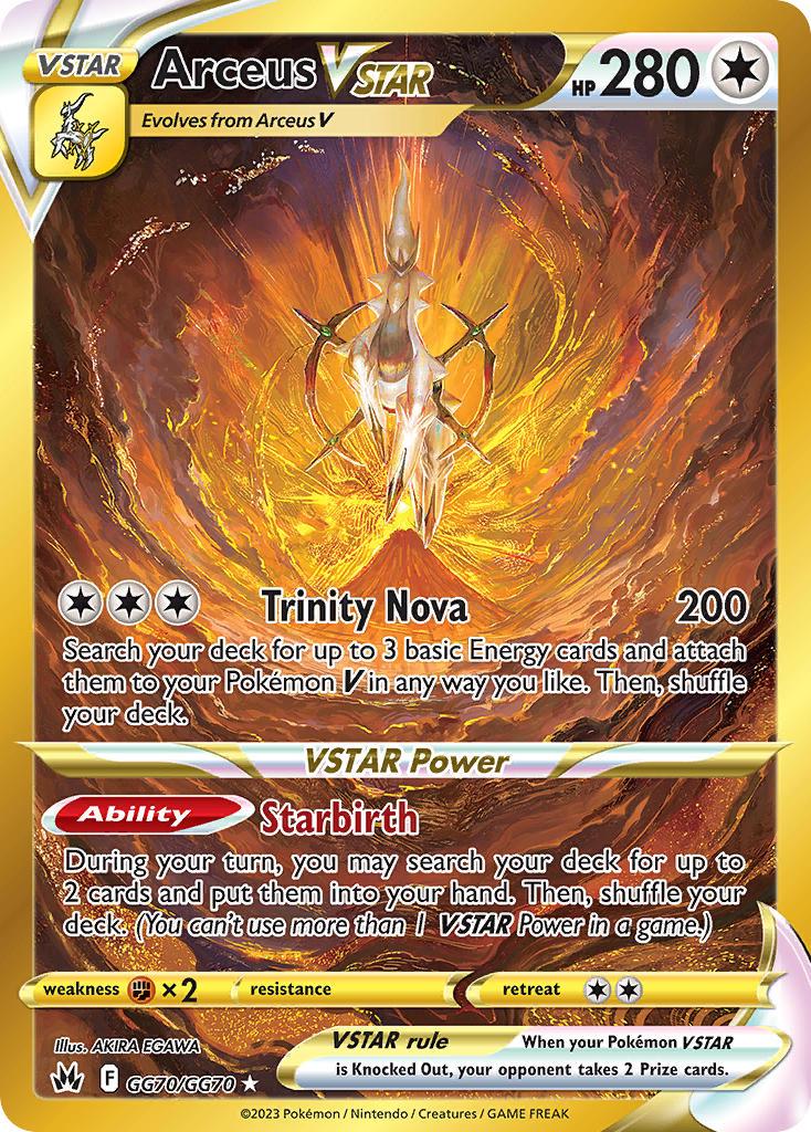 Crown Zenith Arceus VSTAR Pokémon card